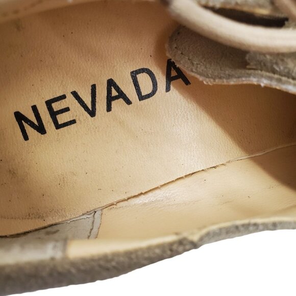 Vintage Nevada Candice Chunky Heel Suede Leather Shoes - Picture 5 of 6